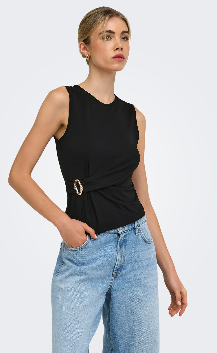 ONLY Topp - Haze - Black Metallic